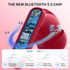 Wireless Earbuds,Wireless Earphones Bluetooth 5.3 in Ear with 4 Mic ENC Calls Noise Cancelling Wireless Headphones Mini LED Display HiFi Stereo 42H Playtime Bluetooth Earbuds IP6 Waterproof red