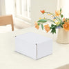 50 Pack 6x4x3 Inch Small Cardboard Boxes for Posting (15.3x10.2x7.6cm), White Shipping Box for Mailing, Corrugated Packaging Boxes for Small Business