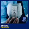 Men Absorbent Protector Incontinence Pads, Level 2, 60 Incontinence Pads (10 x 6 packs) for Men of All Ages, Cup-Shaped for Medium Bladder Weakness, Urine Leakage and Drips