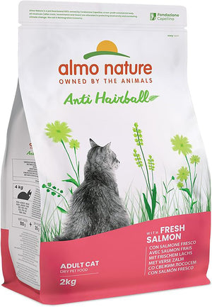 Functional Anti Hairball Dry Cat Food with Fresh Salmon, 2kg