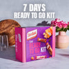 7 Day Ready To Go Kit, Healthy Snack Box for Balanced Diet and Nutrition, Starter Kit to Jump-Start Weight Loss 3-2-1 Meal Plan, includes 6 Shakes, 8 Meal Bars, 7 Snack Bags, 7 Snack Bars