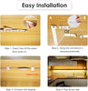 Under Cabinet Lighting Kit,Flexible LED Strip Lights Bar,Under Counter Lights for Kitchen,Cupboard,Desk,Monitor Back,Shelf,6.6 Feet Tape Light Set,120 LEDs,1200lm,2700K WarmWhite,12v Adapter