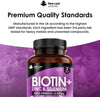 Biotin Hair Growth Vitamins 12,000mcg D-Biotin Tablets Enriched with Zinc & Selenium –Vegan Hair Skin & Nails Vitamins for Women and Men High Strength Hair Vitamins 6 Months Supply UK Made - New Leaf