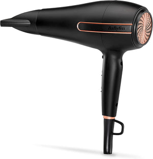 Super Power 2400W Hair Dryer, Salon AC Professional motor, Strong fast drying airflow Black