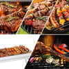Charcoal BBQ Grill - 680x320x730mm, Large Foldable Stainless Steel Barbecue Grill for Camping, Picnic, Garden, and Outdoor Cooking