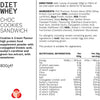 Diet Whey Chocolate Cookie Sandwich, Low Calorie Protein Powder for Weight Management and Muscle Recovery, 800 g