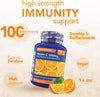 Vitamin C 1000mg, 100 High Strength Vitamin C Tablets with Rosehip & Bioflavonoids, Vegan Vitamin C Supplement, Supports The Immune System and Reduction of Tiredness and Fatigue.