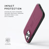 UAG [Updated Version] Case Compatible with iPhone 15 Pro Case 6.1" Civilian Bordeaux Built-in Magnet Compatible with MagSafe Charging Rugged Mil-Grade Dropproof Protective Cover