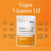 Vegan Vitamin D3 Supplement - Extra Strength 2000IU + MCT Oil for Better Absorption - Vitamin D from Plant-Based Lichen - Premium VIT D for Immune Support - 90 Caps (3 Month Supply)