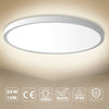 12inch LED Round Ceiling Light Fixture, 4000K Nature White 24W(240W Equiv) Flat Modern Ceiling Lighting, 3200LM Flush Mount Ceiling Lamp for Bathroom Porch, Kitchen, Bedroom, Living Room, Hallway