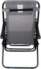 Garden | Zero Gravity Chair | Set of 1 | Heavy Duty Textoline | Outdoor & Garden Sunloungers | Reclining & Folding Chair with Headrest Pillow (Premium, Grey)
