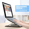 "Ultimate Ergonomic Laptop Stand: Foldable, Portable, and Ventilated - Perfect for Work and Play!"
