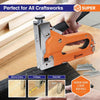 3-in-1 Staple Gun Heavy Duty with 3000 Staples, Anti-Slip Uphosltery Staple Gun for Wood, Adjustable Force Quick-Jam Release Heavy Duty Stapler Gun, Heavy Duty Staple Gun for Uphosltery Work