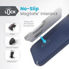 iPhone 15 Plus Case - ClickLock No-Slip Interlock, MagSafe, Drop Protection Grip - for iPhone 15 Plus & iPhone 14 Plus - 6.7 Inch Phone Case - Presidio2 Grip Coastal Blue/Dust Grey/White