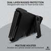 Shield Black - iPhone 15 Pro Max Case 6.7" [Compatible with MagSafe] [21FT Military Grade Drop Protection] Rugged Magnetic Charging Phone Case Cover with Belt Clip Holster Kickstand - Black