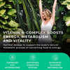 Vitamin B Complex High Strength | 90 Capsules - 90 Day Supply | All 9 B Vitamins B1-B2-B3-B5-B6-B7-B9-B10-B12, Inositol and Choline | Completely Clean - No Fillers |