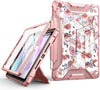 for iPad 9th/8th/7th Generation Case/iPad 10.2 Case,[Built in Screen Protector] [Pencil Holder] Shockproof Rugged Protective Cover and DropProof Stand Designed for iPad 10.2"-Rose Gold Marble