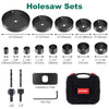 Hole Saws, HYCHIKA 19 PCS Hole Saw Set 9mm-152mm, Hole Cutter Perfect for Drilling Soft Wood, PVC Board and Plastic Plate, 2 Mandrels, 2 Drill Bits