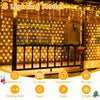 Net Lights Outdoor Indoor, 200 LED 3m x 2m Christmas Fairy Lights Plug-in IP67 Waterproof Mesh String Lights with 8 Light Modes/Timer/Remote, for Xmas Tree/Outside/Window/Garden Decorations