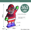 73819 Santa Claus Infinity Light/Double-Sided Multi-Coloured Christmas Light / 5 Metre Lead Wire / 60cm Height