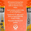 GO Isotonic Energy Gels, Running Gels with 22g Carbohydrates, Low Sugar, Orange Flavour, 60ml Per Serving (15 Pack)