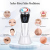 Facial Massager Anti-Wrinkles,  5 in 1 EMS Beauty Device with Red & Blue Light, Ultrasonic Face Massager with Hot & Cold Compress for Skin Care, Deep Cleansing, Face Lifting, Anti Aging