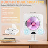 Mini CD Player, Portable CD Player with Dust Cover, HiFi Sound Speaker, Wall Mountable & Desktop CD Music Player with Remote Control, FM Radio, Supports CD/BT/FM/SD Card/AUX