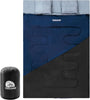 Double Sleeping Bag for Adults and Kids - Lightweight Sleeping Bag with 2 Pillows, 2 Man Large Sleeping bag for Camping, Waterproof 3 Season Sleeping Bag for Outdoor, Hiking by Underwood-Aggregator