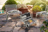 Stainless Steel Double Sided BBQ with Twin Sided Grill Function, Lightweight, Compact, Foldable, Portable Oil Drum Barbecue, Ideal for Camping, Festivals & Picnics, with Carry Handle, Silver