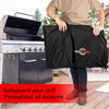 Heavy Duty BBQ Grill Cover for Outdoor Grill – Waterproof, Weather Resistant, UV & Fade Resistant with Adjustable Straps – Gas Grill Cover for Weber, Charbroil (147L x 61W x 122H cm)