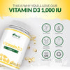 Vitamin D 1000iu - 365 Softgels Capsules - 1 a Day - 1 Year Supply - High Strength Vitamin D Supplement - Cholecalciferol VIT D3 - Made in The UK -