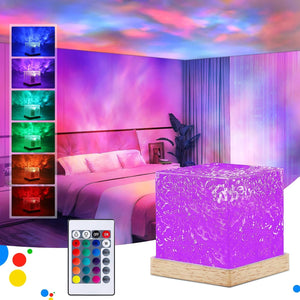 Galaxy Projector Light for Bedroom - Ocean Wave Sensory Light with 16 Colors, 30 Lighting Modes Star Light Projector for Kids, Ceiling Projector Night Light for Bedroom/Party/Game Rooms