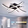 Dimmable LED Ceiling Light Elegant Curved Design Lights 4 Built-in LED Boards 24W Lamp Color Temprature and Brightness Adjustable with Remote Control Suitable for Bedroom Kitchen