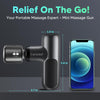 Mini Massage Gun Heat and Cold,  Portable Massage Gun Deep Tissue with Case, 3200rpm Powerful Muscle Massager Gun for Back and Neck Pain Relief, Super Quiet, Type-C Charging