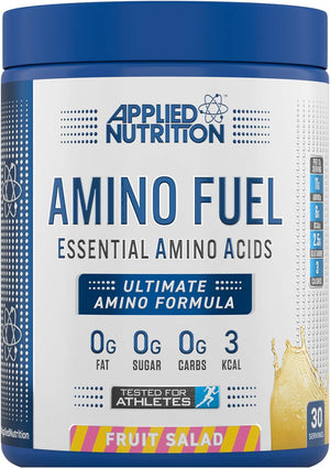 Amino Fuel - Amino Acids Supplement, EAA Essential Amino Acids Powder, Muscle Fuel & Recovery (390g - 30 Servings) (Fruit Salad)