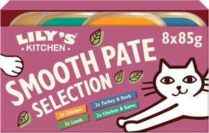 Lily’s Kitchen Smooth Paté Selection Complete Nutrition Adult Cat Food 4 x (8 x 85g)