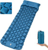 Self Inflating Camping Mat, 9CM Portable Ultralight Inflatable Sleeping Mat with Foot Pump and Pillow, Compact Waterproof Connectable Double Camping Mattress for Hiking, Backpacking