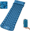 Self Inflating Camping Mat, 9CM Portable Ultralight Inflatable Sleeping Mat with Foot Pump and Pillow, Compact Waterproof Connectable Double Camping Mattress for Hiking, Backpacking