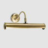 Modern Adjustable Twin Picture Wall Light in an Antique Brassed Effect Finish