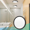 7 Inch Black LED Flush Mount Ceiling Light Fixture, 5000K Daylight White, 1500LM, 12W, Flat Modern Round Lighting Fixture, 120W Equivalent White Ceiling Lamp for Kitchens, Bedrooms.etc.