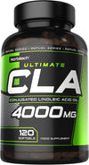 CLA Capsules 4000mg | 120 Count | High Strength Supplement | Conjugated Linoleic Acid Oil from Safflower | Suitable for Men & Women | by