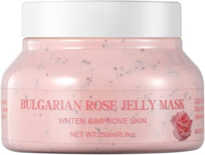 Ultimate Jelly Masks - 10 Varieties for All Skin Types: Brightening, Hydration, Anti-Aging, Acne Treatment, Natural Ingredients, 250ml Each (Bulgarian Rose Jelly Mask)