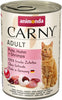 Adult cat food, wet food for adult cats, turkey, chicken + shrimp, 6 x 400g