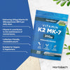 Vitamin K2 MK7 200ug | 365 Vegan Tablets | High Strength Menaquinone MK-7 | Supports Bone Health | No Artificial Preservatives | by