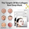 Pack of 4 Collagen Face Masks Skin Care Soothing and Hydrating Hydrogel Mask Overnight for Pore Minimizing, Firming & Brigthening Skin Tone Beauty Anti Aging Face Mask Sheets for Women