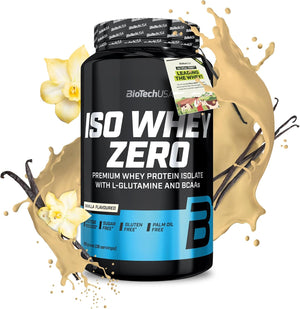 Iso Whey Zero | Premium Whey Protein Isolate | Grass-Fed | Enzyme-Free | Sugar- and Gluten-Free, 908 g, Vanilla