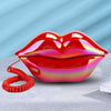 Corded Telephones,Creative Red Lips Landline Phone European Style Desktop Telephone for Home Office,Novel Fashionable Lips Shape Desktop Landline Phone for Desktop