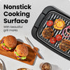 Indoor Electric Grill 1500W, 38x23 Extra Large Grilling Surface, Nonstick Table Top Grill for Indoor Grilling and BBQ with Adjustable Temperature Control, Drip Tray, Dishwasher - Safe Parts