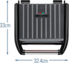 Medium Electric Steel Grill [Non stick, Healthy, Griddle, Toastie, Hot plate, Panini, BBQ, Energy saving, Vertical storage, Easy clean, Drip tray, Ready to cook light] Grey, 1650W 25041