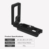 Z5 Z6 Z6 II Z7 Z7 II L Plate Hand Grip, Z5 Z6 Z6 II Z7 Z7 II L Bracket Holder Compatible with Z5 Z6 Z6 II Z7 Z7 II Camera